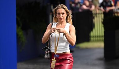 Tammy Hembrow ensured all eyes were on her as she arrived at the 2026 Australian F1 Grand Prix at Melbourne's Albert Park Circuit on Sunday