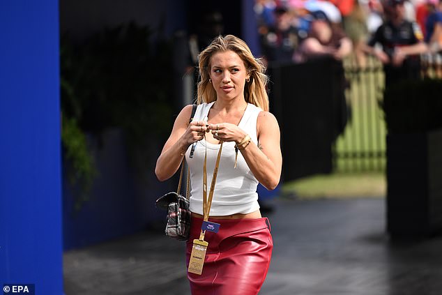 Tammy Hembrow ensured all eyes were on her as she arrived at the 2026 Australian F1 Grand Prix at Melbourne's Albert Park Circuit on Sunday