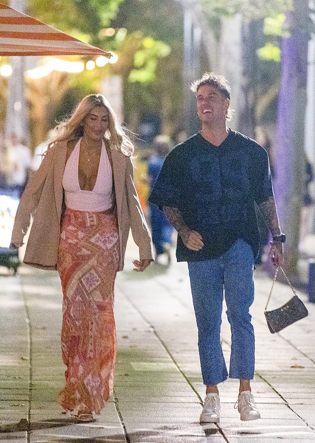 Married At First Sight bride Gia Fleur has been photographed enjoying a romantic night out in Melbourne with her new boyfriend Alan Wallace after confirming their bombshell romance