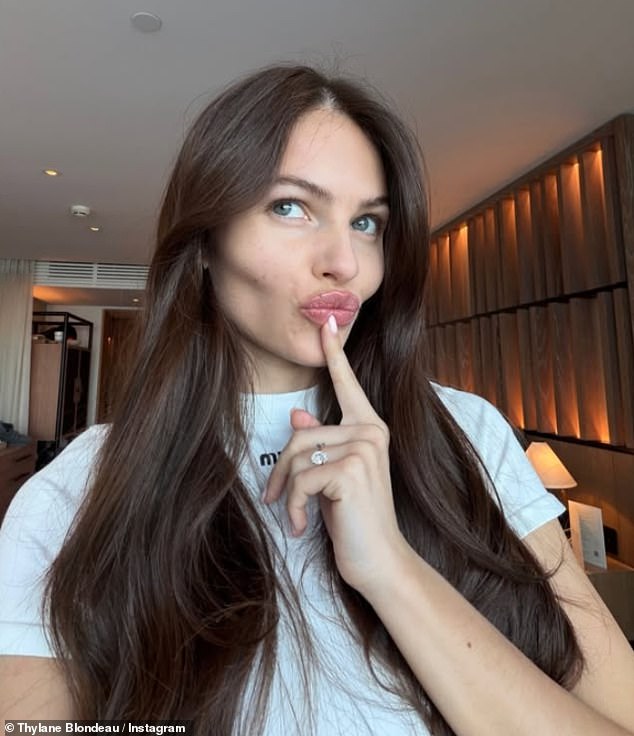 Thylane Blondeau, 24, admitted she has forever struggled to live up to her title as 'the most beautiful girl in the world' and has tried to hammer home that she is just a 'human being'