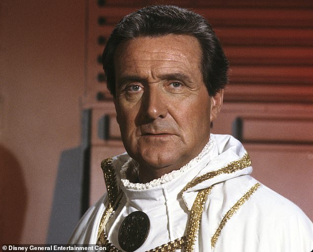 Patrick Macnee tried to sexually assault costume designer Jean-Pierre Dorleac during a fitting for a 1978 appearance on Battlestar Galactica (pictured), it is claimed