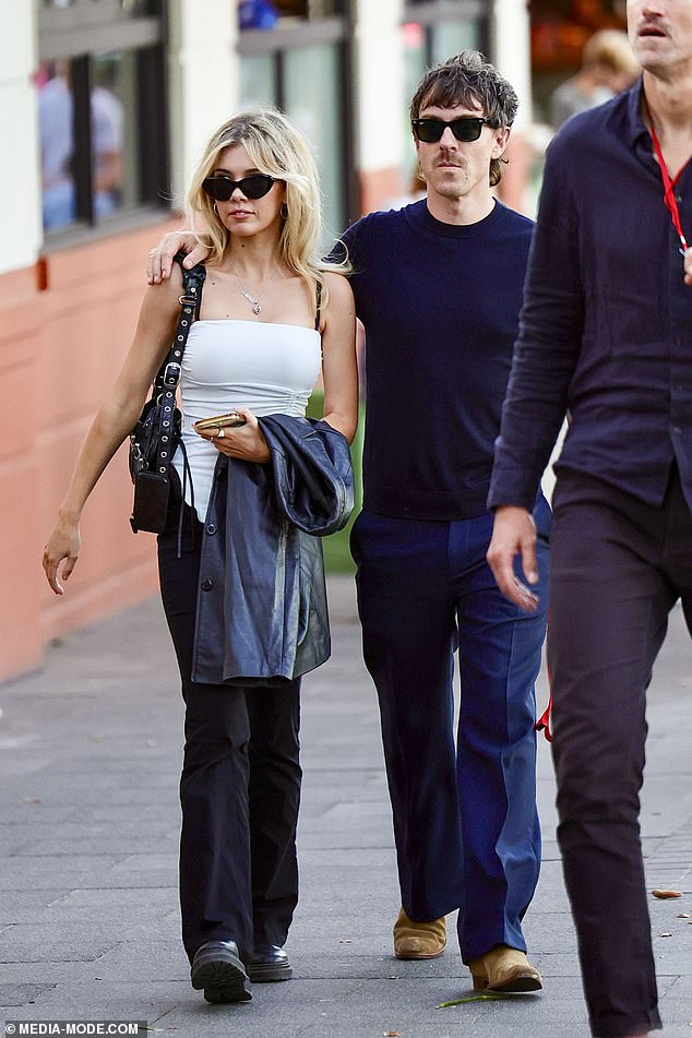 Also attending the event were Keli's girlfriend, Abbie Chatfield, and Kate's former radio co-star Tim Blackwell and his girlfriend Lizzie Baxter (pictured)