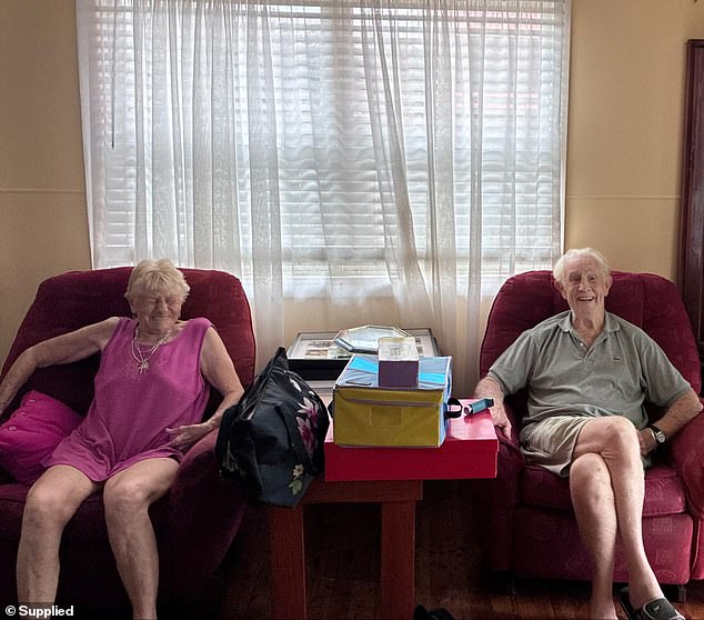 Viv and Ted in their new home