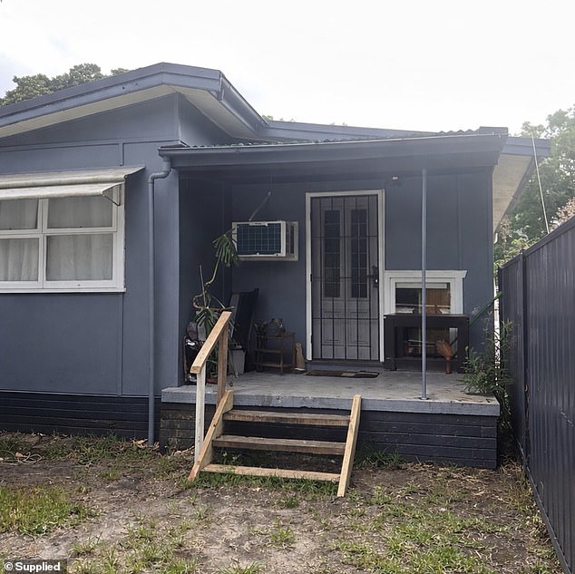 The couple have been told they can stay in their new rental for as long as they need (above)