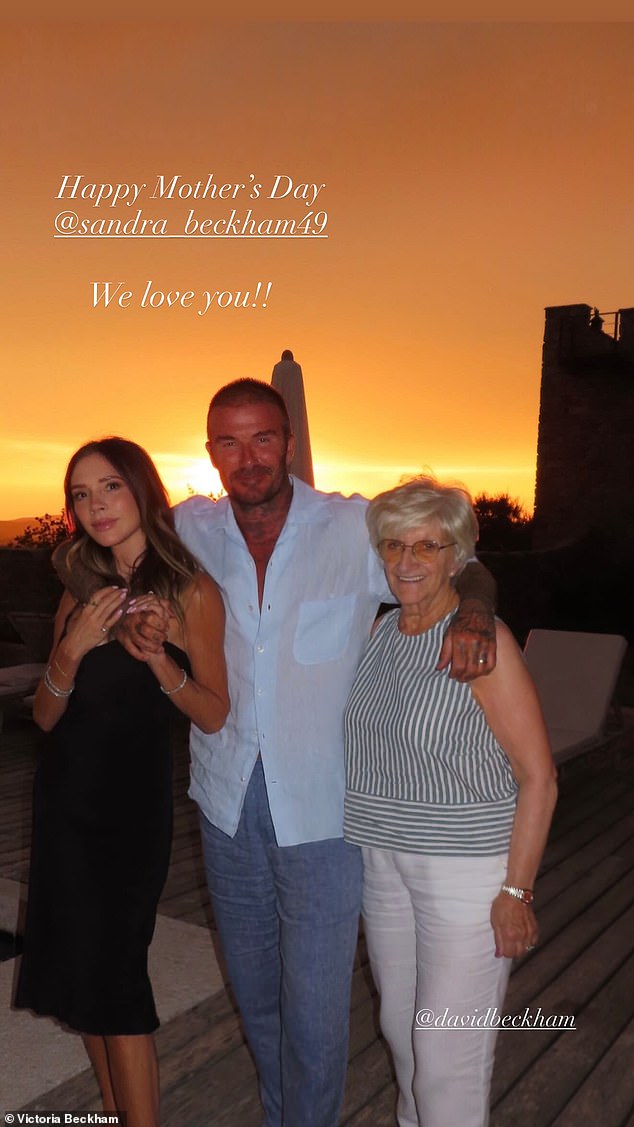 Victoria with David and his mum