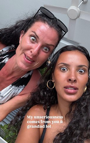 Maya and her mother, in a post shared on Sunday