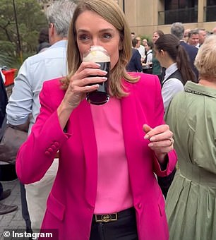 Kellie Sloane (pictured) proudly 'splitting the G'