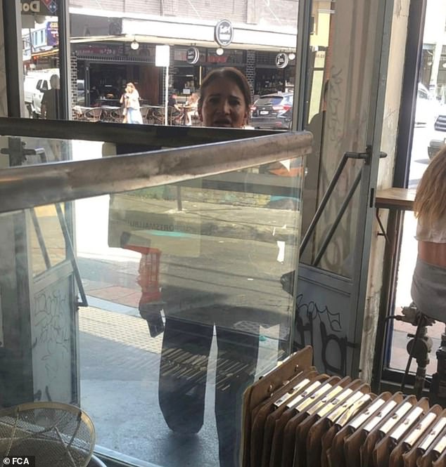 Gusmaroli's gotcha attempt backfired when the staff of the popular Egyptian restaurant in Newtown spotted the reporter and her trail of cameras