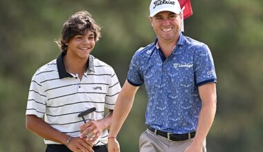 Justin Thomas insists he would love to become a big-brother-type figure for Charlie Woods