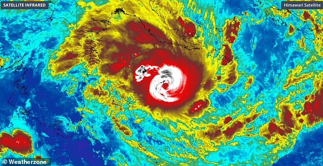 Cyclone Narelle has slightly weakened to a category four but conditions remain just as dangerous