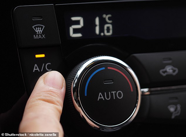 Avoid using the air conditioner while driving at slower speeds