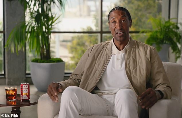 Scottie Pippen has taken aim at Michael Jordan in a new commercial for soda brand Mr. Pibb