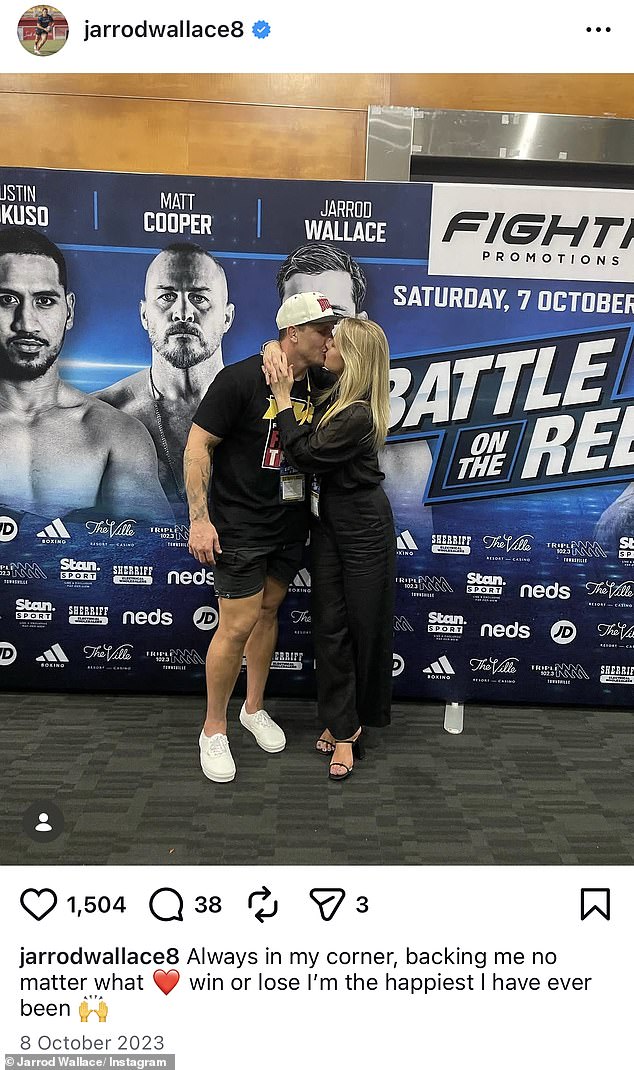 Wallace has credited his wife Shannon for making him 'the happiest I have ever been'