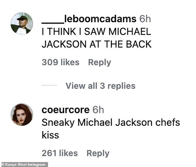 'I THINK I SAW MICHAEL JACKSON AT THE BACK,' someone emphatically wrote online