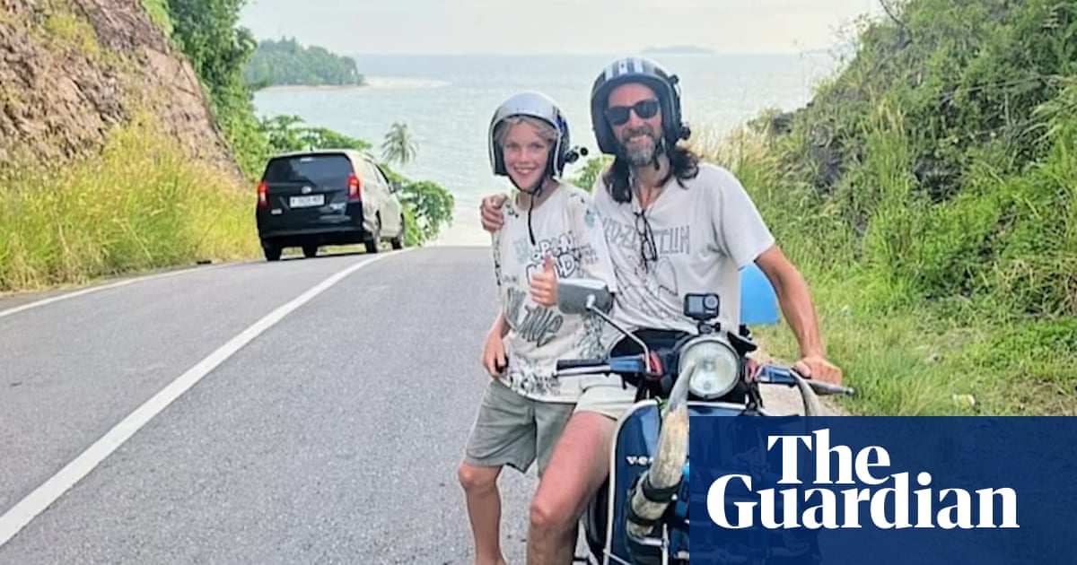 Numb butts and fuel woes: the father and son riding from Australia to Italy on a Vespa | Australia news