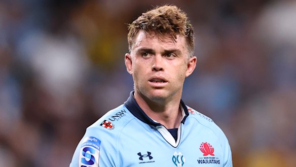 Andrew Kellaway in his one game of the season for the Waratahs against the Hurricanes