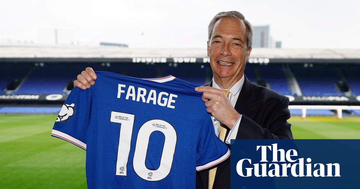 Ipswich chair apologises for causing fans ‘hurt and pain’ after Farage’s visit to club | Ipswich Town