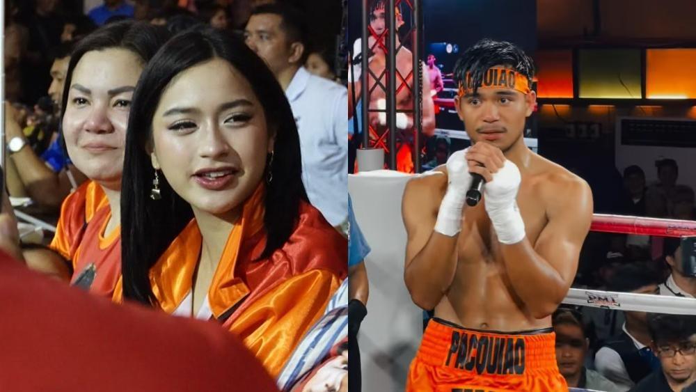 Jillian Ward shows support for Eman Pacquiao's boxing match