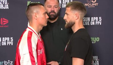 Tim Tszyu vs Denis Nurja Face Off, Tszyu plots knockout of undefeated rival in Easter Sunday bout, preview, start time AEST, how to watch
