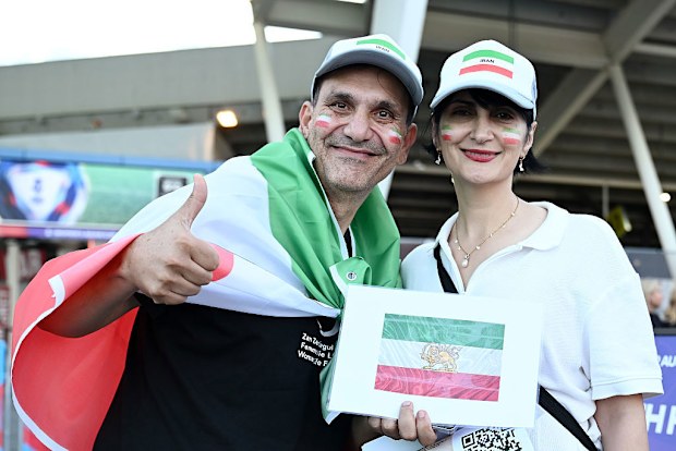 Iran fans at Gold Coast Stadium.