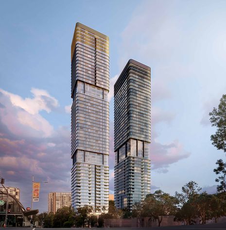 The current proposal includes two towers of 60 and 52 storeys, delivering a total of 858 apartments for more than 2,000 people.