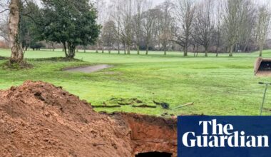 ‘Thought it was a collapsed drain’: golf course sinkhole exposes lost wine cellar | Manchester