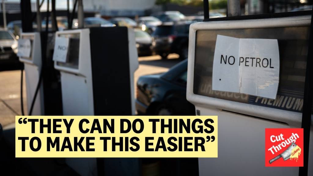 When does a fuel crisis become a full-blown catastrophe?