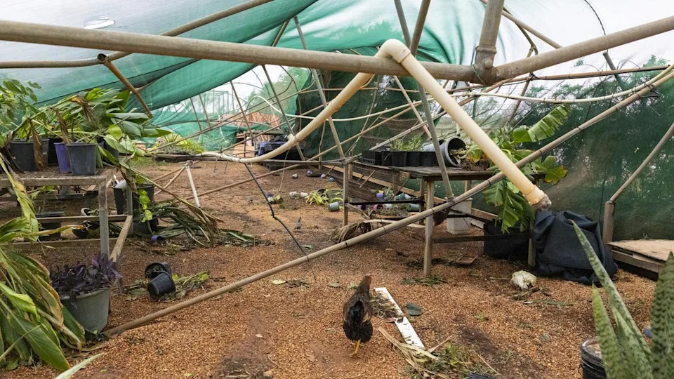Storm damage in Exmouth