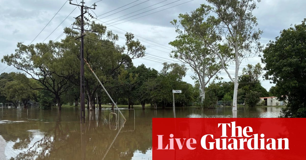 Australia news live: Queensland on flood alert as NT communities warned deluge could last a week; ASX plunges as oil prices surge | Australia news