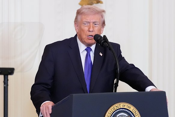 Trump gives his first in-person address on the war in Iran overnight.