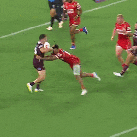 Ben Talty’s flick pass for Reece Walsh to score.