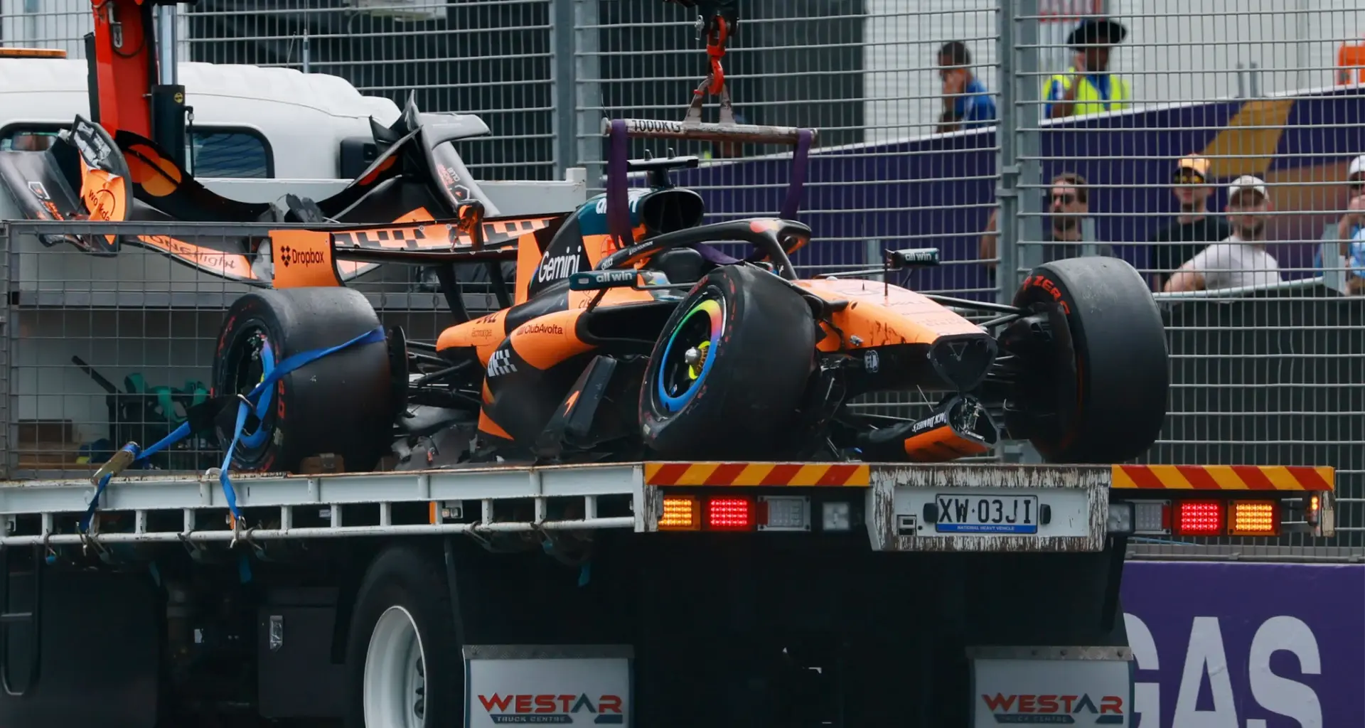 MELBOURNE, AUSTRALIA - MARCH 08: Third placed Charles Leclerc of Monaco and Scuderia Ferrari lifts