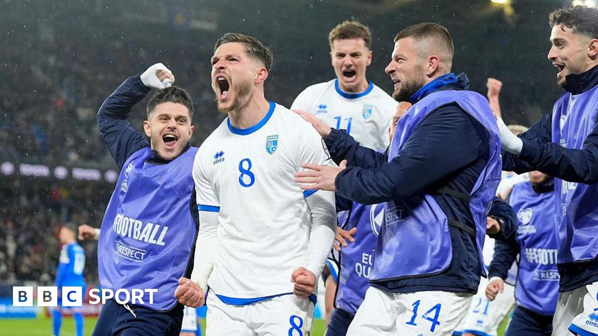 Kosovo players celebrate