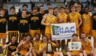 No. 11 Men’s Basketball Wins MIAC Playoff Championship with 75-66 Victory over Saint John’s