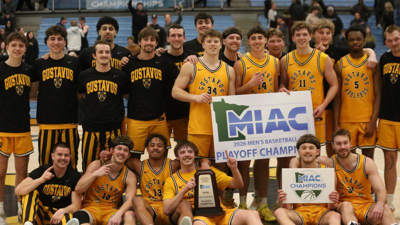 No. 11 Men’s Basketball Wins MIAC Playoff Championship with 75-66 Victory over Saint John’s