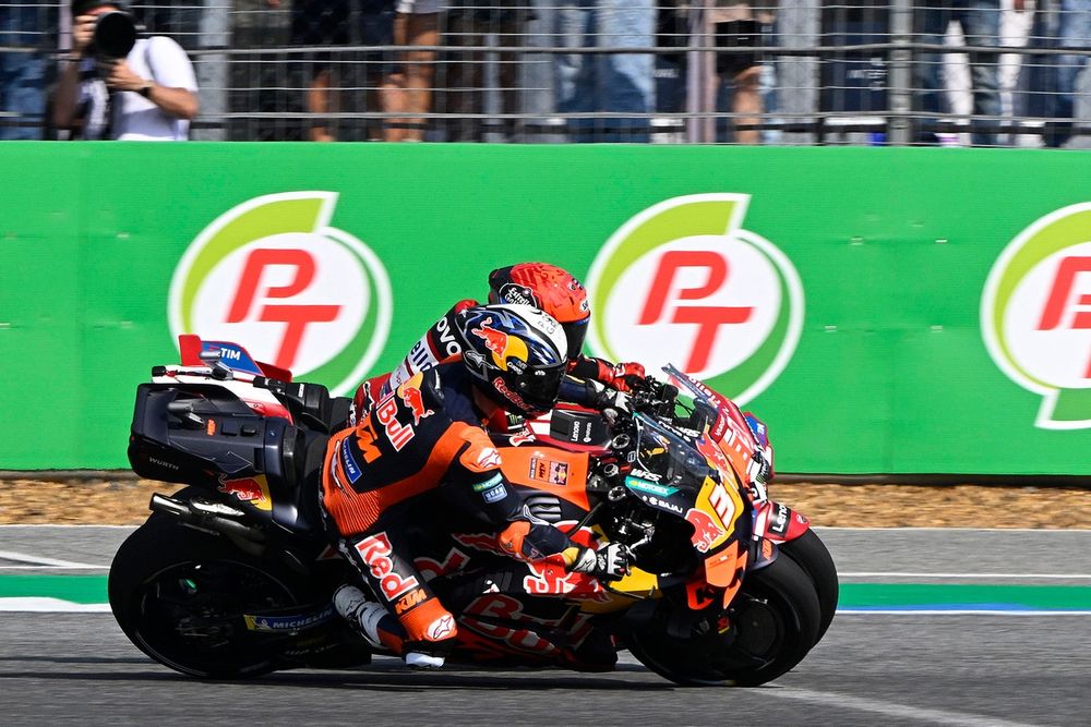 Acosta fighting, and winning, the sprint race against Marquez wasn't on anyone's prediction cards at the start of the Thai GP