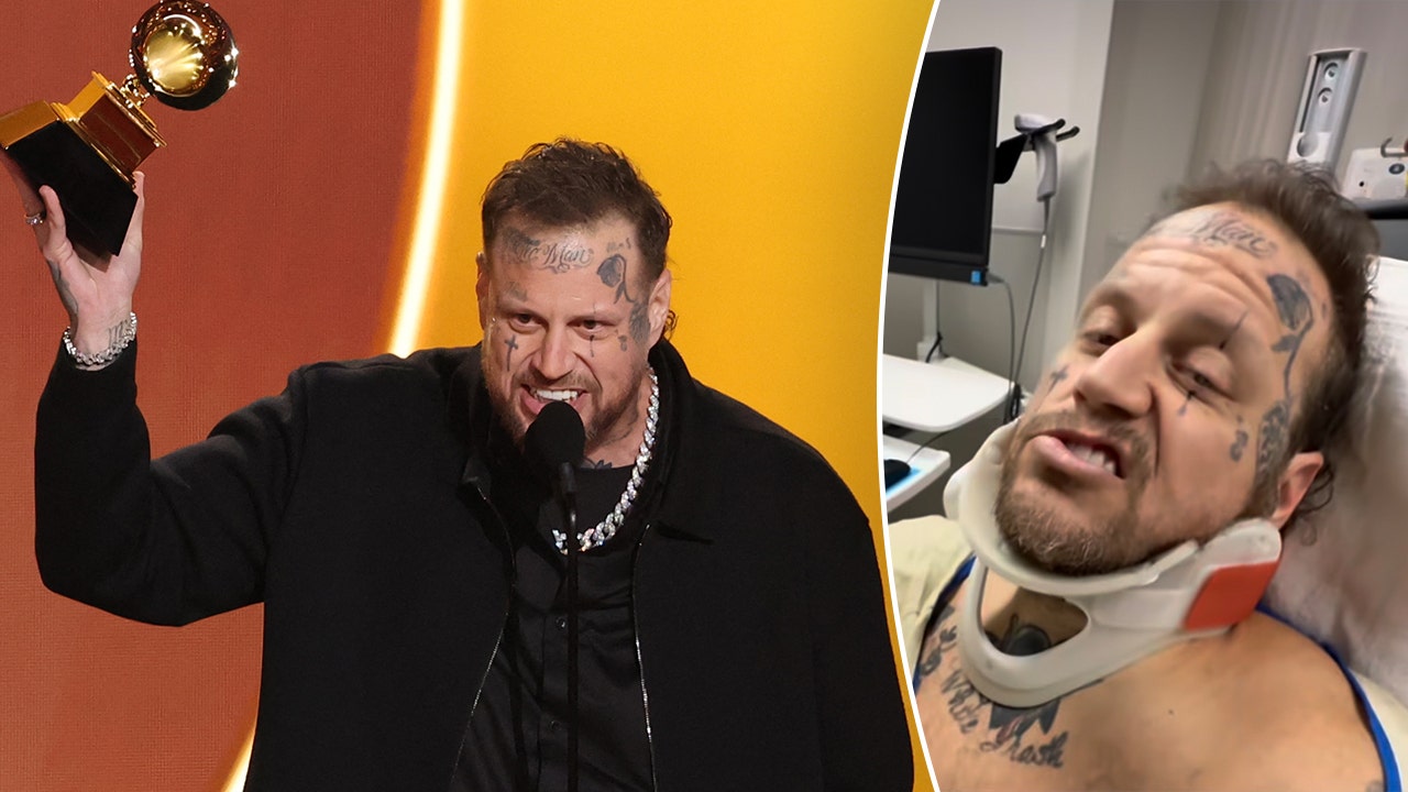 Jelly Roll attended 2026 Grammy Awards with 'secret' broken collarbone