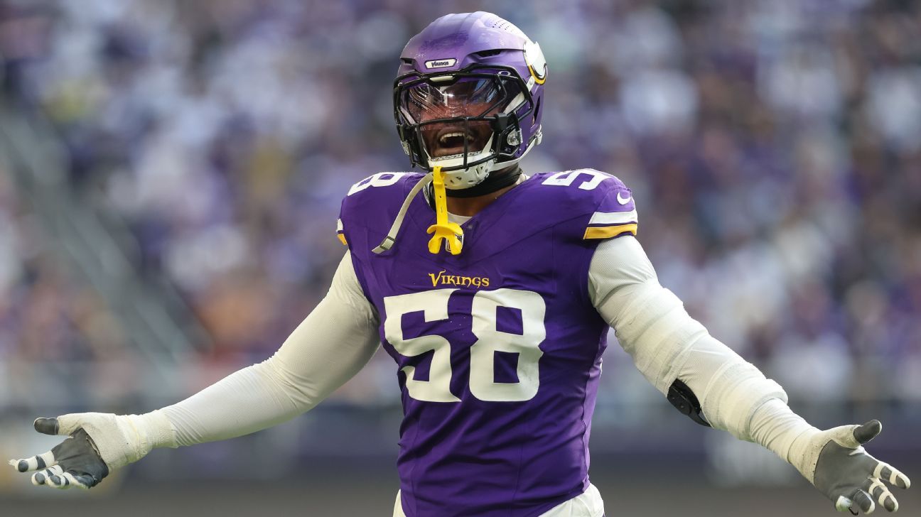 Sources: Vikings mull trading OLB Greenard as cap issues swirl