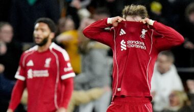Another late goal is Liverpool's undoing in loss to last-place Wolves