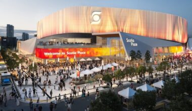 Flames’ new arena in Calgary earns praise from NHL commissioner after construction visit