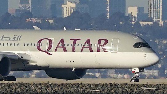 A Qatar Airways plane.