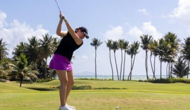 Steinarsdôttir Moves into Podium Position, Women’s Golf Up to 7th