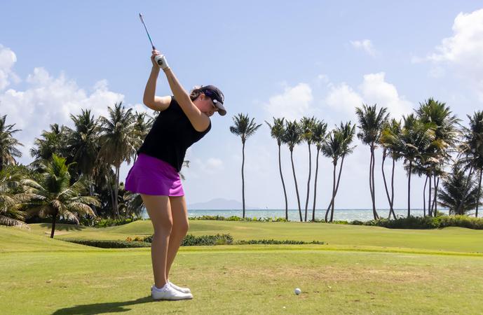 Steinarsdôttir Moves into Podium Position, Women’s Golf Up to 7th