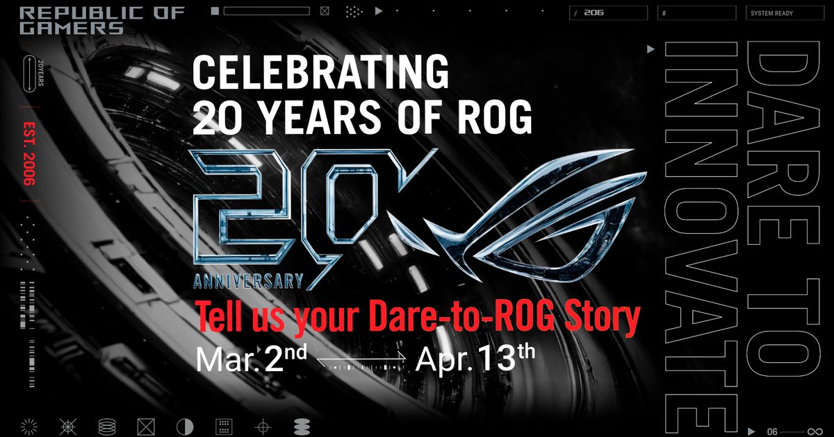 ASUS Republic of Gamers Announces 20th Anniversary Celebration Campaign | ASUS Pressroom