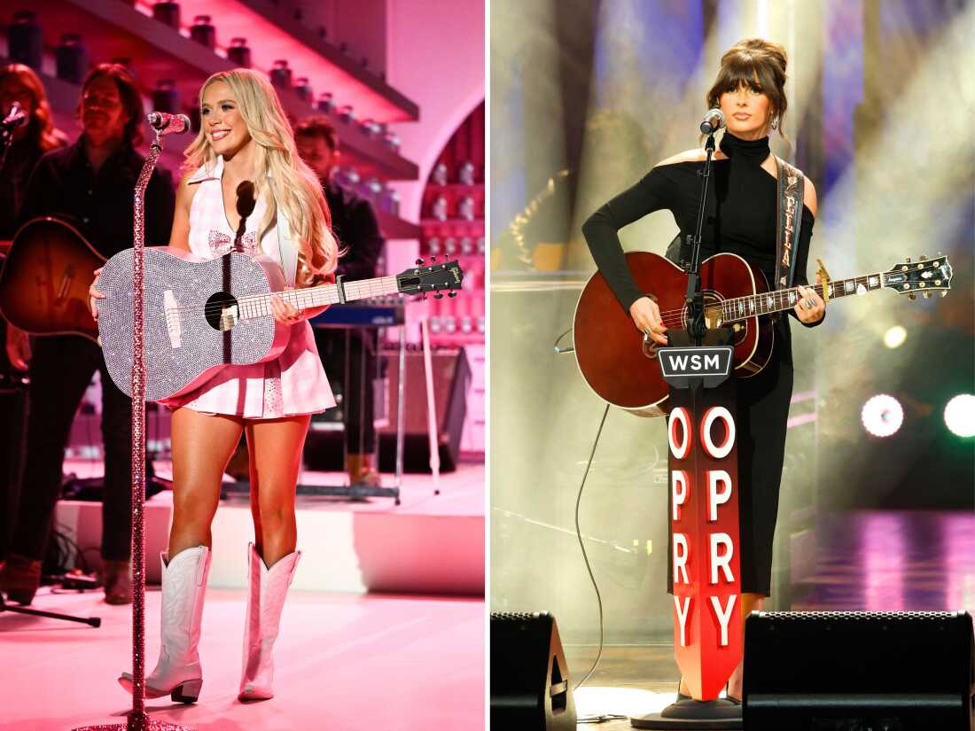 Megan Moroney (left) and Ella Langley.