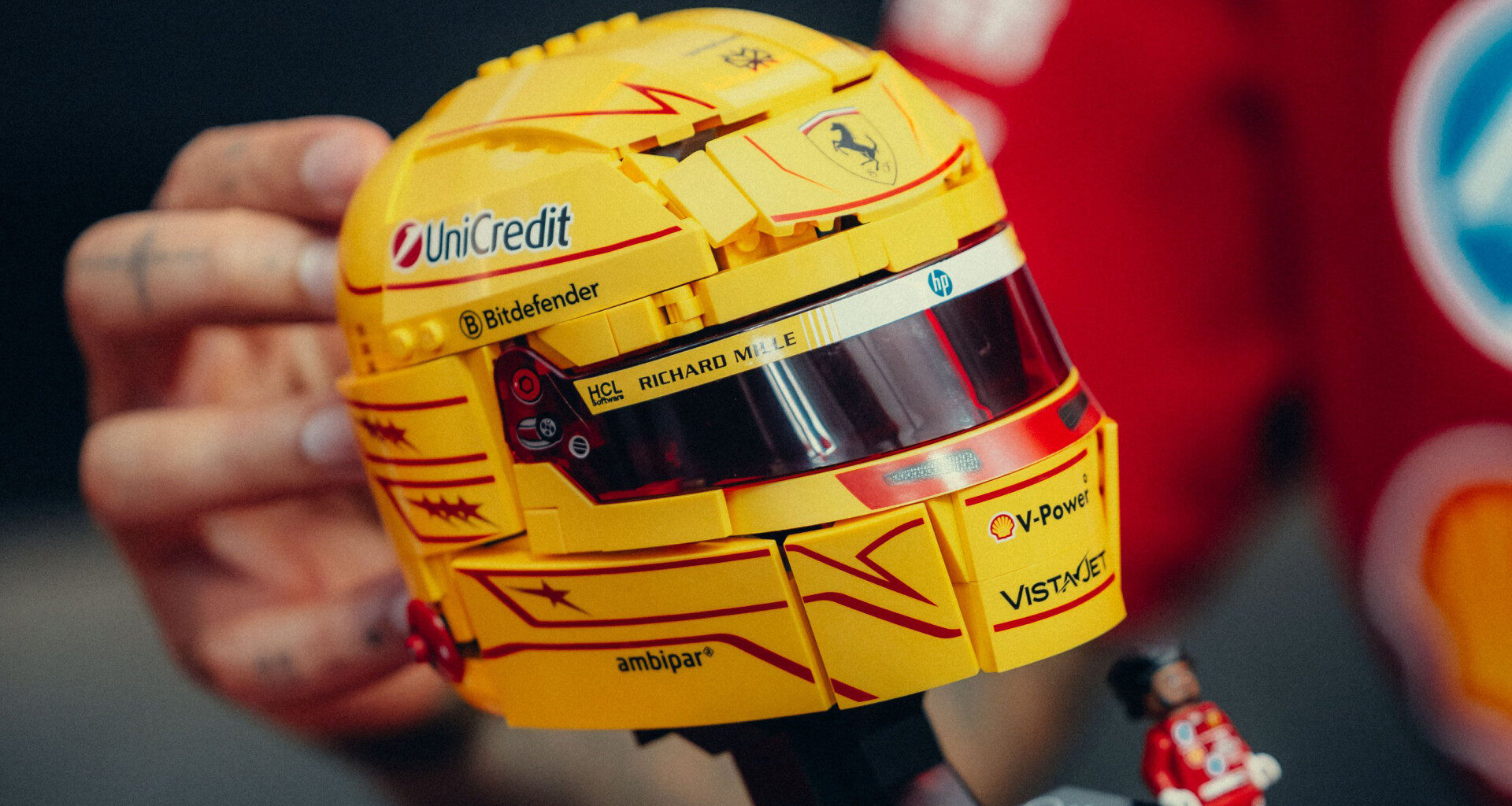 F1 news: New Hamilton, Leclerc Ferrari helmet Lego sets revealed