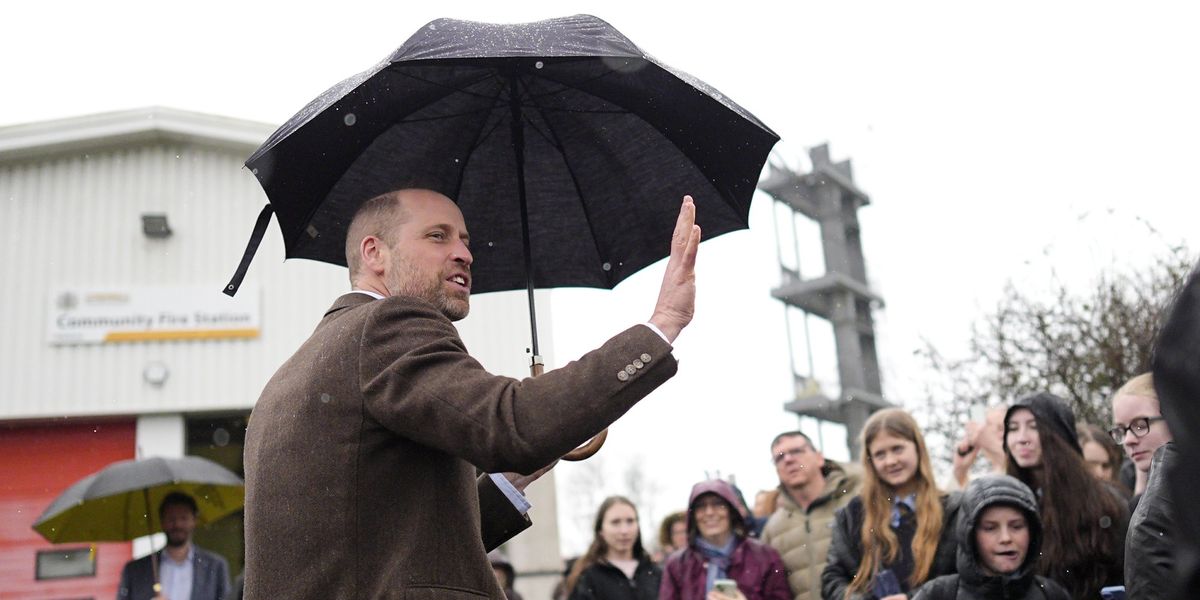 Prince William's 'wonderful' trip to Cornwall after Storm Goretti