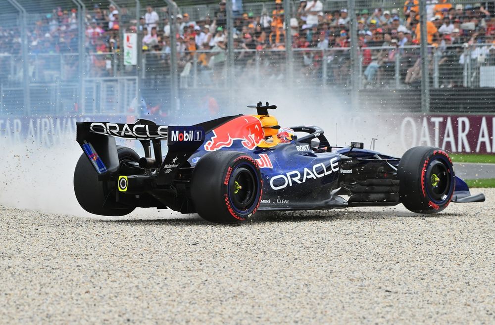 Max Verstappen, Red Bull Racing crash