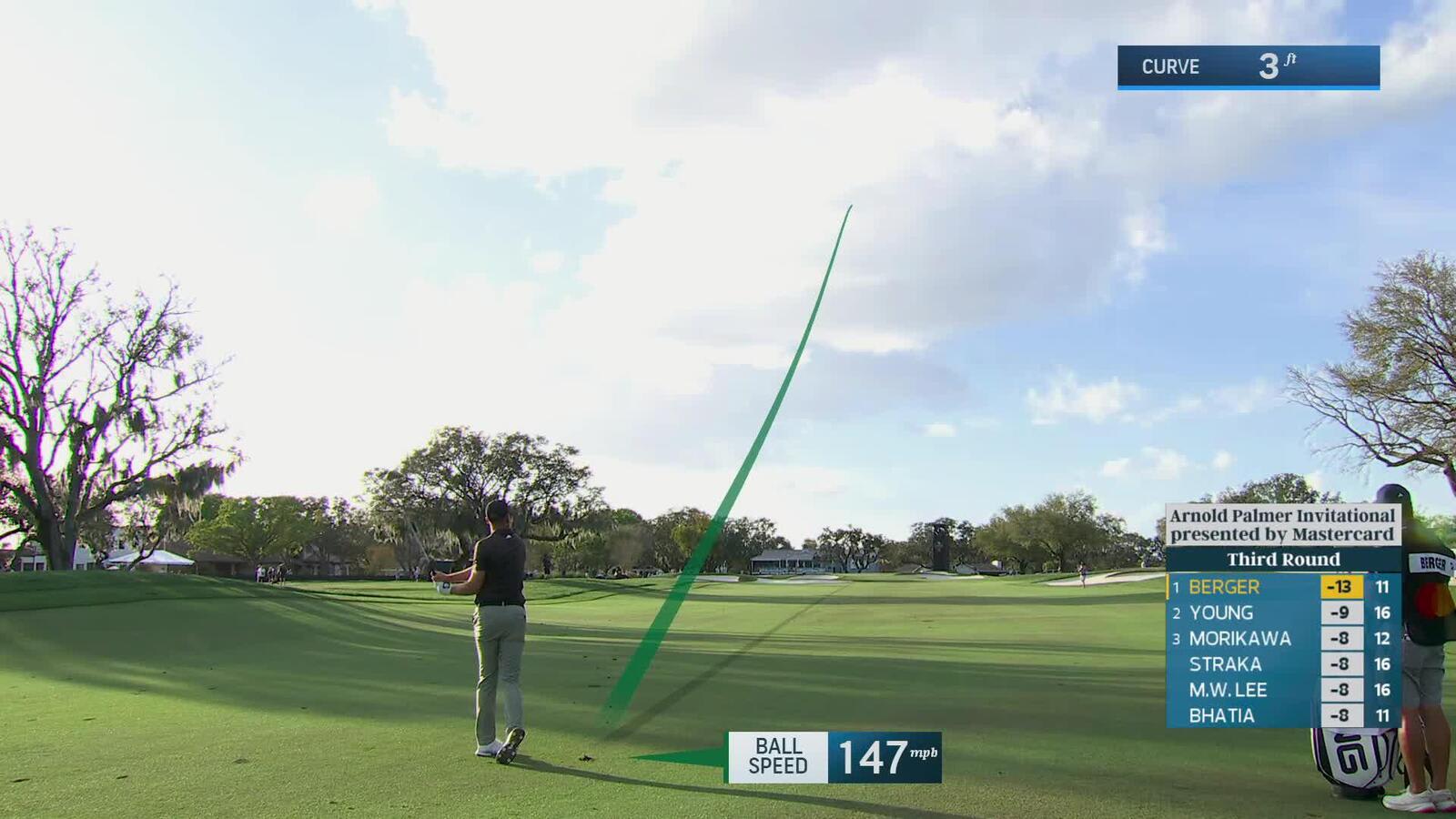 Daniel Berger converts par-5 birdie on No. 12 at Arnold Palmer