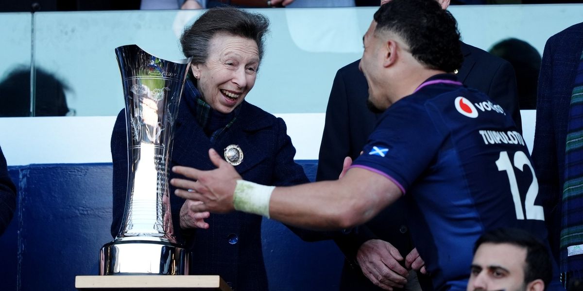 Princess Anne shares hilarious moment with Scottish rugby captain at Six Nations